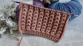 КРАСИВЫЙ РЕЛЬЕФНЫЙ УЗОР ДЛЯ ШАПОК И СВИТЕРОВ | BEAUTIFUL KNITTING PATTERN