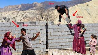 Ayas and Fatemeh family completing the yard of their house:the sweet life of siblings (Kohrig family