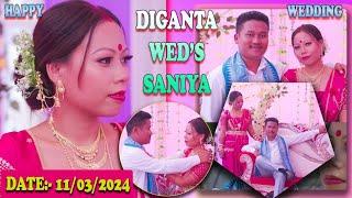 Happy Wedding"Diganta Wed's Saniya" Video 2024