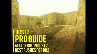 【CS 1.6】Dust2 Map Pro Guide  Attacking Guide On Dust2 Map   Best Rushes In Dust2