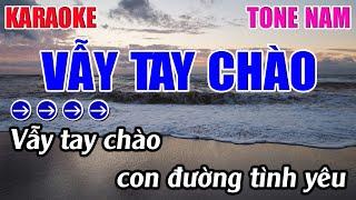 Vẫy Tay Chào Karaoke Tone Nam ( Gm ) Karaoke 9999 - Beat Mới