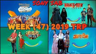 Sony sab all shows Trp week (47) 2019(Bollywood spoiler)