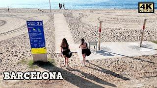 Barcelona, Spain - BARCELONA BEACH Walking Tour 2024 [4K, 60ftps]