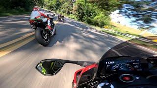 BICHO PEGOU NO ACELERO COM A S1000RR x ZX10R x DUCATI V4S x SRAD 1000 EM MORUNGABA