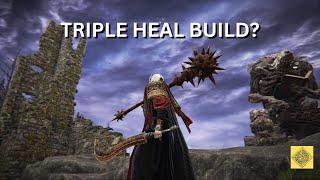 TRIPLE HEAL BUILD - Serpent God's Curved Sword & Great Stars & Prayerful Strike Combo | Elden Ring