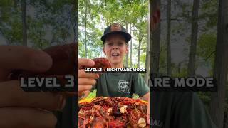 Three Levels To Crawfish Peeling | Level 3 = Nightmare Mode #crawkid #louisiana #crawfish