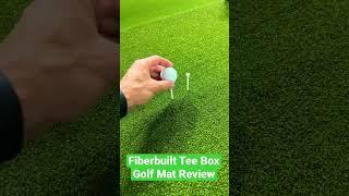 Fiberbuilt Tee Box Golf Mat Review - Golf Simulator Mat w/ Real Tees!