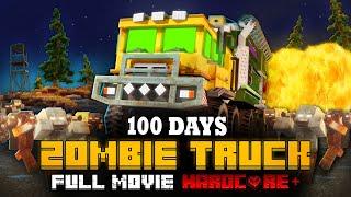100 DAYS ON A MEGA TRUCK IN A ZOMBIE APOCALYPSE IN MINECRAFT... FULL MOVIE