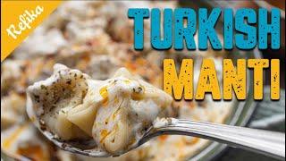 Homemade Turkish Mantı Recipe with Garlic Yoghurt and Chili Butter 