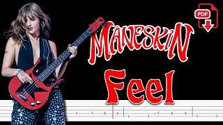 Måneskin - FEEL (Bass Tabs | Notation) @ChamisBass #maneskinbass #chamisbass