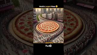 World's Largest Pizza  || Biggest Pizza That Can Feed 51000 People  | Latest Amazing Facts #Shorts