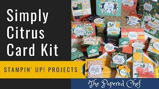 Simply Citrus Card Kit - 22 Projects - Cards, 3D Paper Crafts, Treat Holders, Boxes, Tags & More!