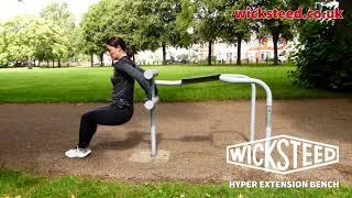 Wicksteed FLZ Hyper Extension Bench - Outdoor Fitness Equipment