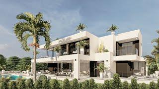 5 000 000 €. villa  Golden Mile.  Marbella Spain.  PLOT: 1083 m2. BEDROOMS: 6. BATHROOMS: 6+2.