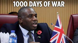 LIVE: Foreign Secretary David Lammy speaks in Parliament as Ukrainians mark 1,000 days of war