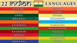 22 INDIAN LANGUAGES