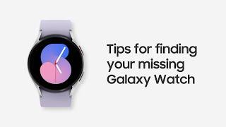 Samsung Support: How to find a missing Galaxy Watch