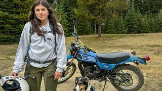 Riding Vintage Motorcycle Off-Road in the Forest (FIRST TIME)