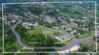 Road trip from Accra to Peduase in Ghana | Beautiful winding roads up the Mountain overlooking Accra