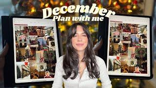 DIGITAL PLAN WITH ME  December vision board, good notes 6 on iPad,   how i plan my month