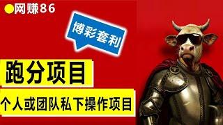 博彩套利方法，跑分项目操作简单，返点低利润巨大，个人企业都在做