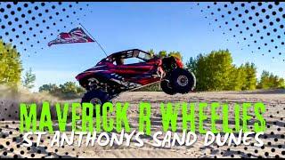 CAN-AM Maverick R and YXZ Hit the Sand Dunes - Wheelies with P47 Big EVP Turbo!