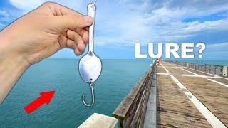 Will a HOMEMADE SPOON Catch Fish?? (Fishing Experiment)