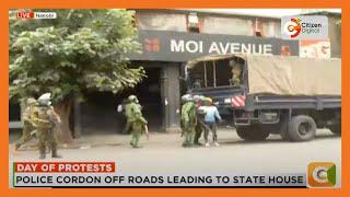 KDF officers patrolling around Nairobi