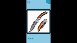 Atlas Gentleman's Pocket Knife with Exotic Desert Ironwood Handle and Sheath