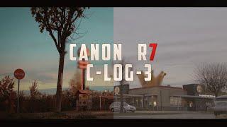 Canon R7 Test Video CLOG 3 Before After