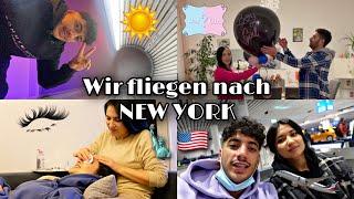 WIR FLIEGEN NACH NEW YORK Wimpernlifting Gender Reveal Koffer packen | RabiaxEren