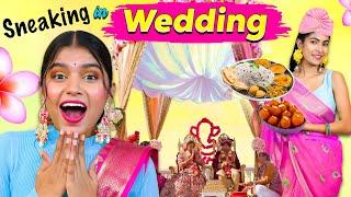 Eating Food at Stranger's Wedding | No Invitation Challenge | DIY Queen