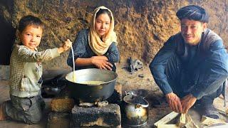 Limited access for survival, Challenging life of a young mother in a cavevillage in Afghanistan.