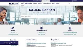 Hologic Support Portal Guided Tour