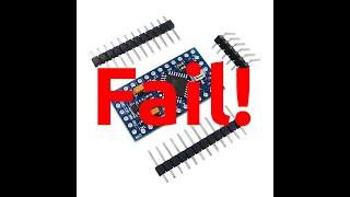 Arduino Pro Mini purchased on AliExpress does not work. Shamefully failed in customer support.