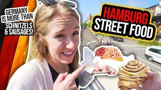 Americans Try North Germany's BEST Street Food! Hamburg Food Tour 