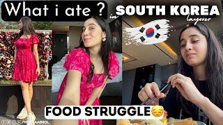 Food Struggle in Korea | What i ate in South Korea | Airindia Cabincrew International Korea Vlog |