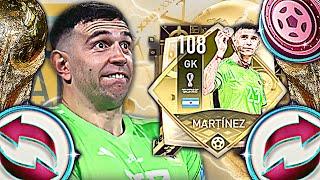 THIS GK IS INSANE!!! 108 EMILIANO MARTINEZ REVIEW: TEAM OF THE TOURNAMENT WORLD CUP | FIFA MOBILE 22