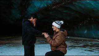 I got engaged in a glacier in Alaska!