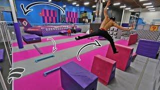 SUPER TRAMPOLINE PARK OBSTACLE COURSE