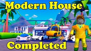 Roblox Ultimate Home Tycoon The Modern House is completed