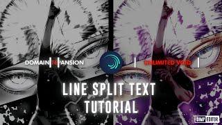 Line split text tutorial || Alight motion