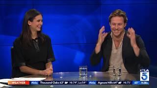 Actors Nina Dobrev and Luke Bracey Dish on Their New Film "Lucky Day"