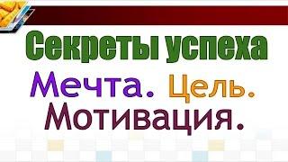 Секреты успеха. Мечта.Цель.Мотивация. (Планерка для новичков) 07.07.16