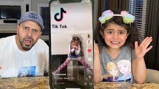 REACTING TO OUR 5 YEAR OLD DAUGHTER'S TIKTOKS!! *Shocked*