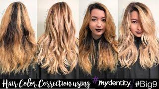 Hair Color Correction using #Mydentity #Big9