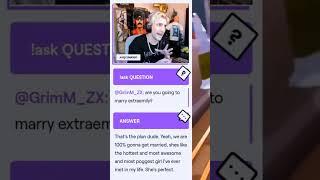 @xQcOW AI's thoughts on getting married to @extraemily #twitch #funny #xqc #extraemily #shorts