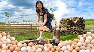 A Dish Of 100 Chicken Eggs! After Such A Breakfast, You Will Definitely Stay Full