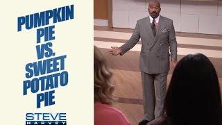 Ask Steve: Pumpkin Pie or Sweet Potato Pie! || STEVE HARVEY