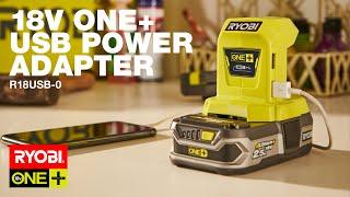 RYOBI: 18V ONE+ USB POWER ADAPTER (R18USB-0) reviewed by Barry Du Bois.